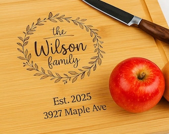 Engraved Cutting Board | Personalized Wedding, Anniversary Gift