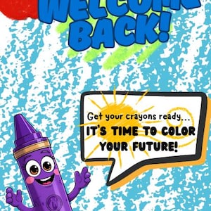 Classroom Crayon inspired posters decor