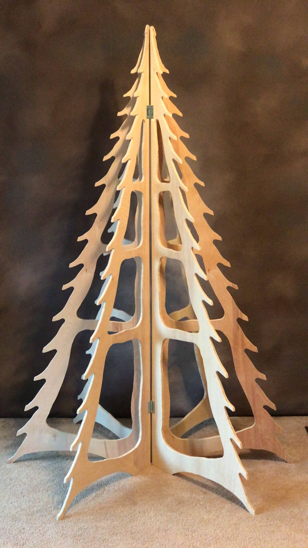 Artificial Christmas Tree Modern Plywood Flat Pack Etsy