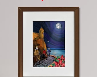 Reyes Magos en la Bahía de San Juan (not framed)