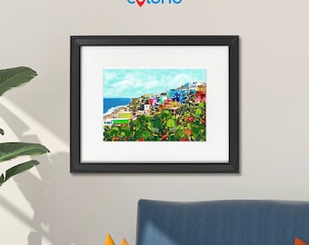 La Perla Art Print: Puerto Rican Scene (not framed)