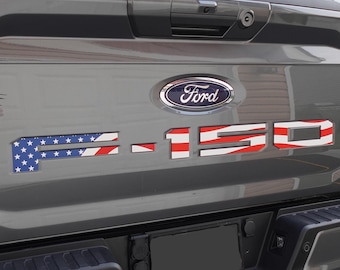 F-150 American Flag Raised Tailgate Inserts 2021-2026 ASA not ABS