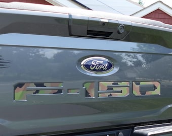 F-150 Camouflage Raised Tailgate Insert Letters 2021-2026 Made with ASA not ABS