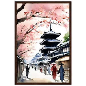 Japan Tokyo Watercolor Painting | Tokyo Print | Wall Art Poster | Japan Travel Art