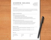 2025 Clean Resume Template For Google Docs Executive Resume Template Word Minimalist Simple Creative Modern CV Template Pages