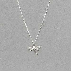 Silver Dragonfly Necklace