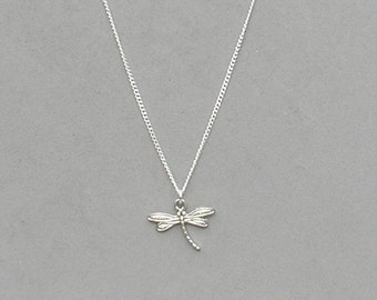 Silver Dragonfly Necklace