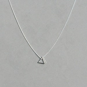 Floating Triangle Necklace