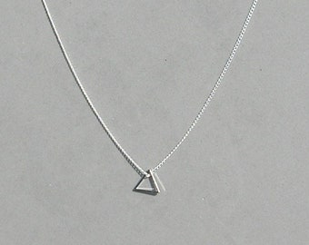 Floating Triangle Necklace