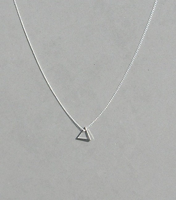 Floating Triangle Necklace