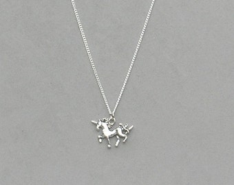 Silver Unicorn Necklace