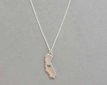 I Heart California necklace