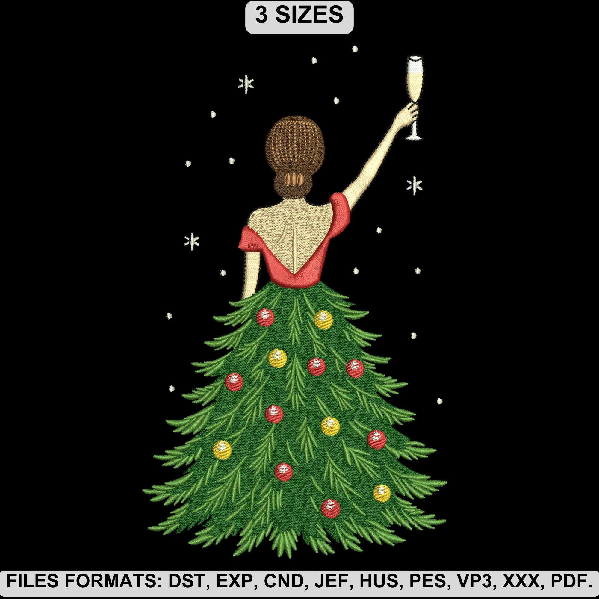 white christmas dresses Christmas Tree Round Neck Sweater Dress – Charming Charlie main image 1