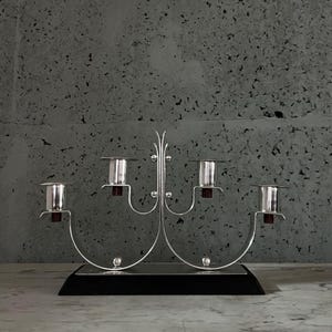 Antique Candlestick From the  Art Deco Period / Art Deco / 40s / Holiday Table Decoration / Antique / Vintage
