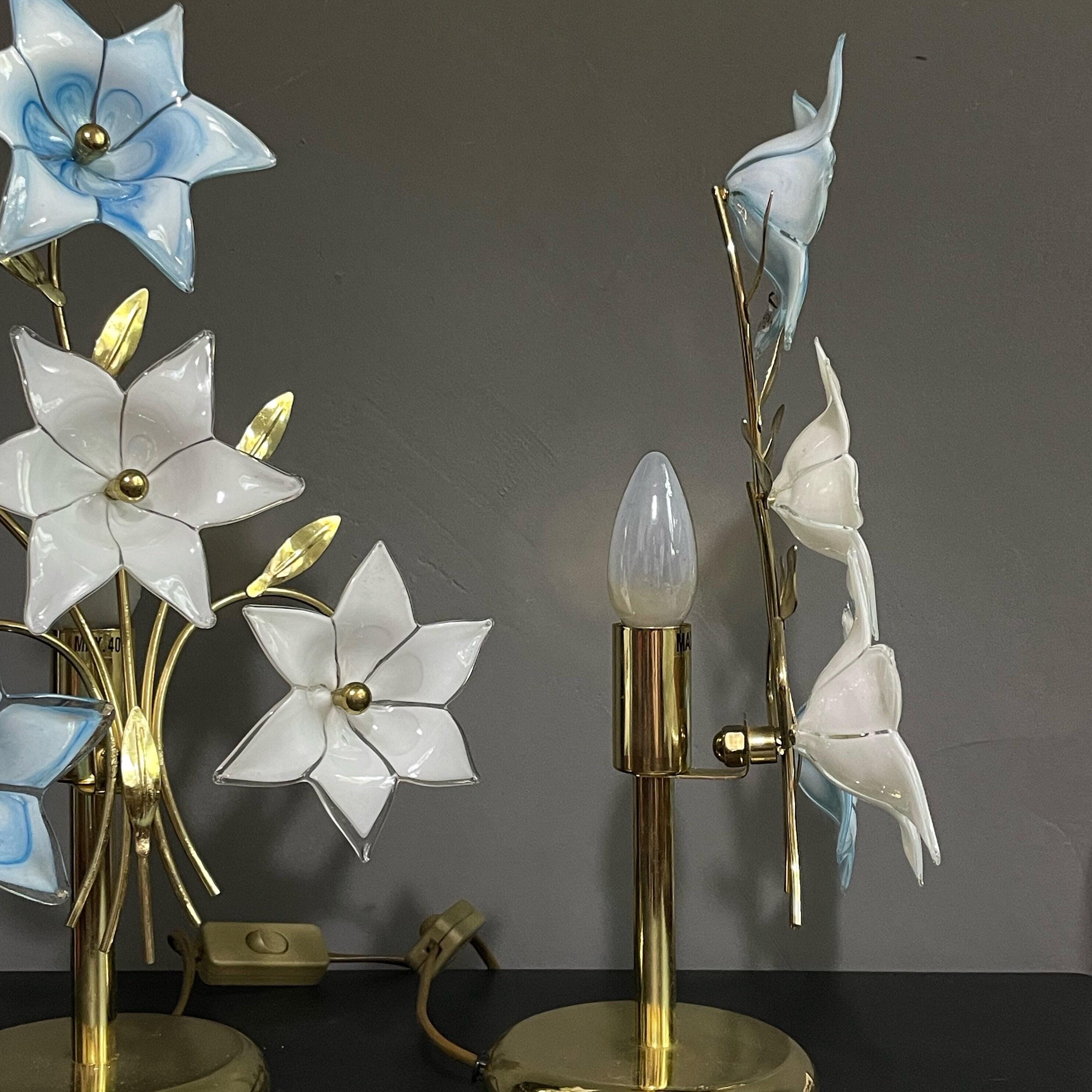 Set of Two Table Lamps in Hollywood Regency Style / Vintage Table Lamps ...