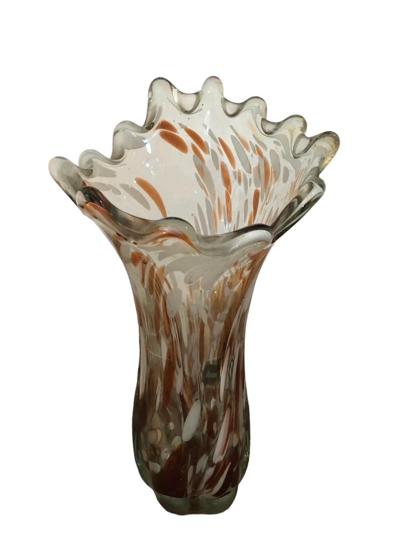 ミッドセンチュリーのムラーノガラスの花瓶、イタリア、1960/70年頃