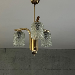 Vintage Ceiling Lamp / Space Age Chandelier /  Bubble Pendant Lamp / Sputnik Style Chandelier / Mid Century Modern / Yugoslavia / &#39;70s