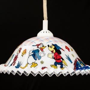 Vintage Disney  Plastic Pendant Light  from the 70&#39;s / Mid-Century  / Vintage Lighting /