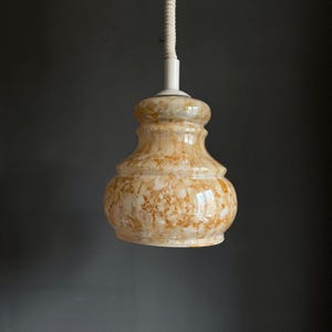 Mid Century Opalin Glass pendant light  / 70&#39;s  lamp / Vintage Space Age ceiling lamp / Vintage  ceiling / Marble glass /