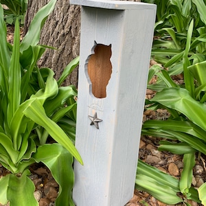 Handmade Cedar Owl House: Screech Owl, Kestrel Nesting Box