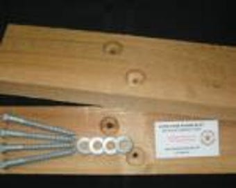 Bat House Mounting Brackets - Cedar Steel wood or steel pole