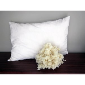 Wool Pillow, Organic Wool Pillow, Handmade Pillow, Handmade Wool Pillow