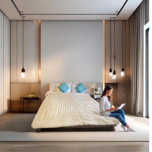 Summer Organic Wool Quilt - Handmade Odorless Duvet for All Seasons - American , Canadian Sizes - Customizable Natural Wool Bedding