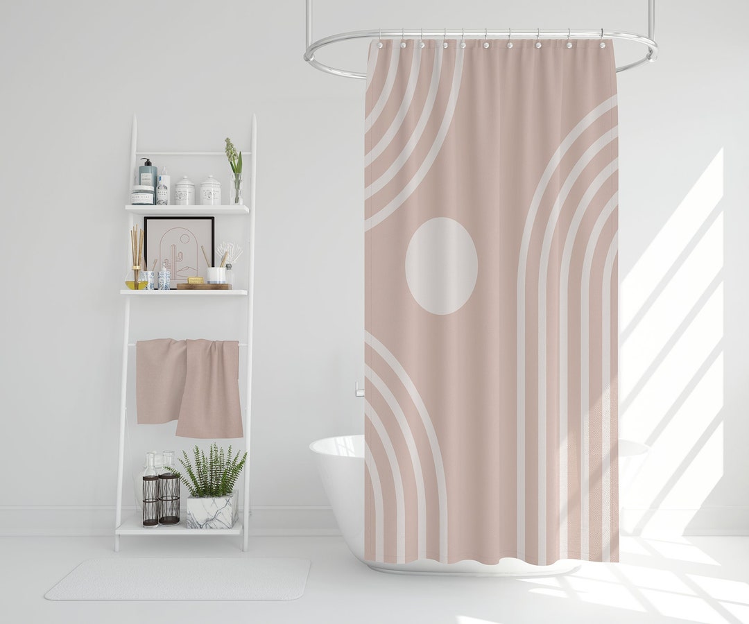 BOHO Modern Shower Curtain, Waterproof Abstract Bathroom Curtain ...