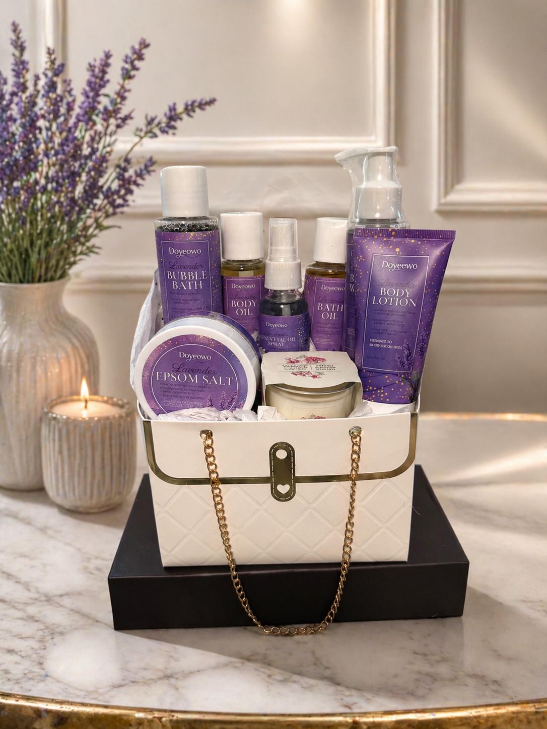 Lavender Spa Basket