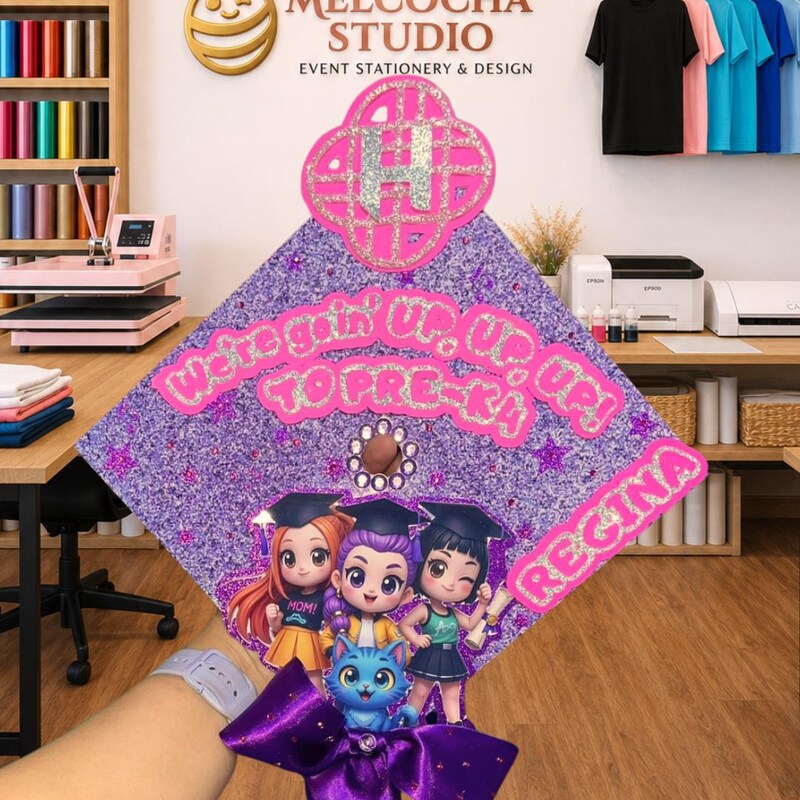 Huntrix Graduation Cap Huntrix Graduation Cap Topper - Etsy