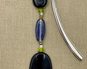 Marcador de cuentas vintage con cristales Swarovski y checos