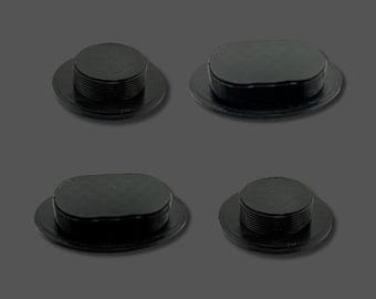 Jeep Wrangler TJ Floor Drain Plugs 1997-2006 Flexible TPU Replacement Drain Hole Covers Black