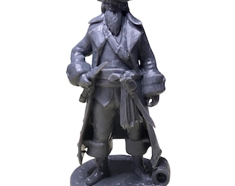 3D Printed Pirate Miniature – Resin Figurine – Tabletop RPG / Display Model – 5 inch