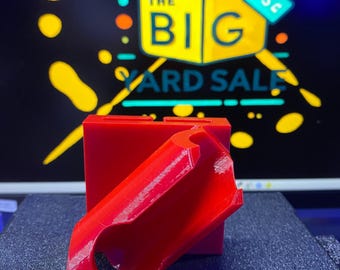 Porte-canne à pêche avec clip de ceinture, côté gauche - Imprimé en 3D PETG rouge