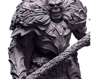 Undead Warlord - 3D Printed Resin Miniature | 32mm / 75mm