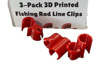 3-Pack Assorted Sizes – 3D Printed Fishing Pole Holders / Line Guides