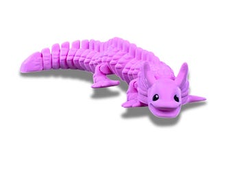 Articulated 3D Dragon - Vibrant Purple Fidget Toy