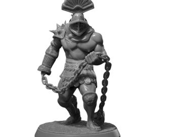 BuildInk Murmillo Gladiator Miniature – 32mm & 75mm Resin Model – Unpainted