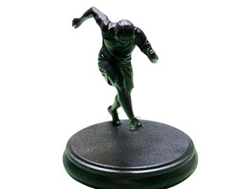BuildInk Soccer Player Figurine – 3D Printed Football Athlete Statue – 3 Inch Sports Desk Decor Collectible – Soccer Gift for Fans