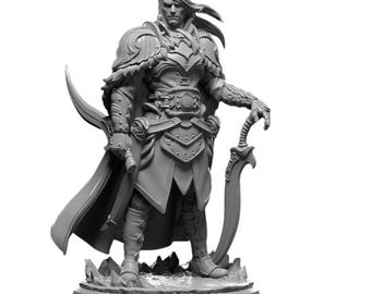 Elite Knight - 3D Printed Resin Miniature | 32mm / 75mm