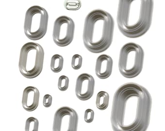 Oval Cutter Set – 20 PCS 3D Printed Polymer Clay & Fondant Cutters