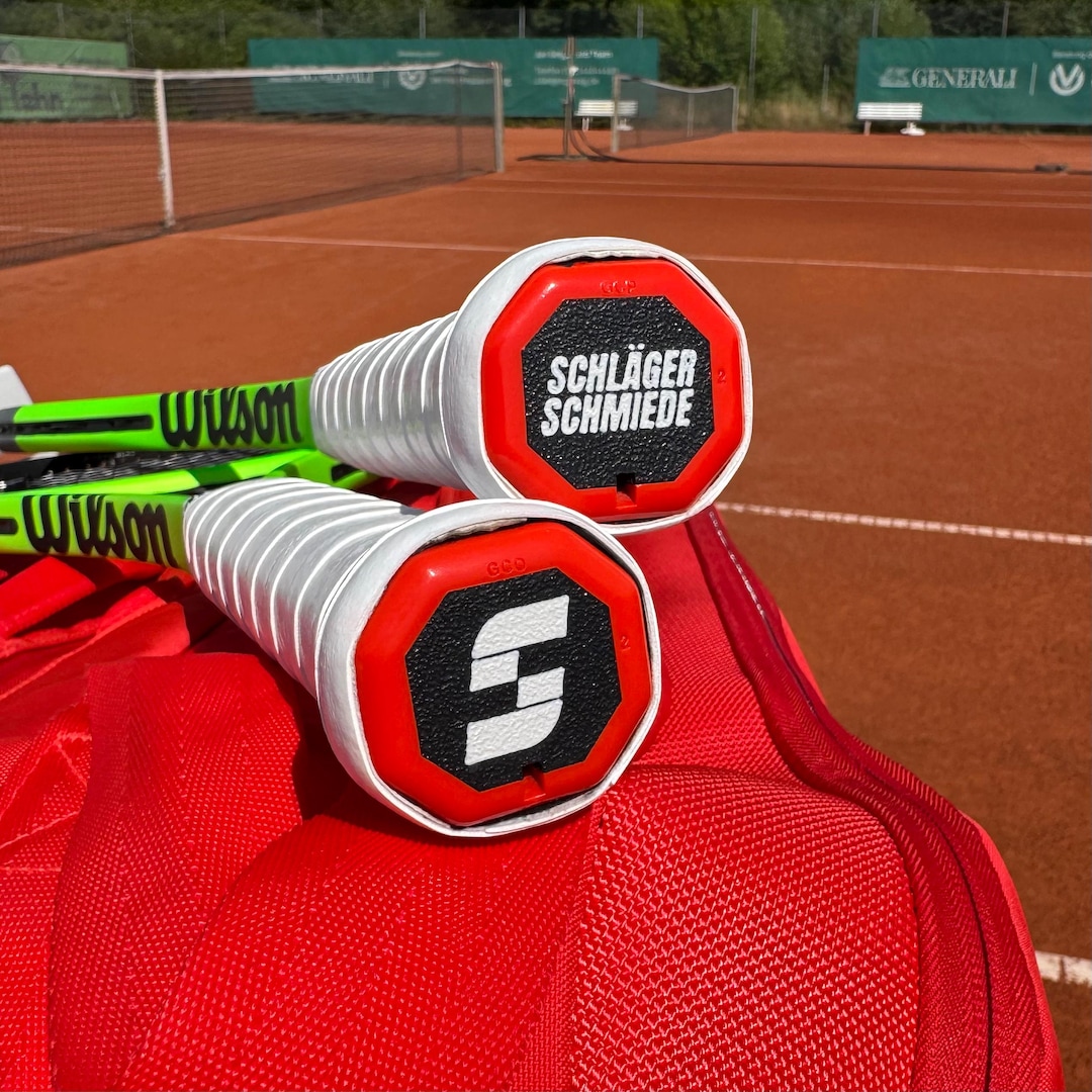 Tennis Racket Plug Personalized Tennis Racket Butt Cap – Custom Logo or Text – Fits Wilson ...