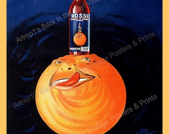 Italian, Advertising Poster,  Vintage Repro "Aperitivo Rossi" c1930