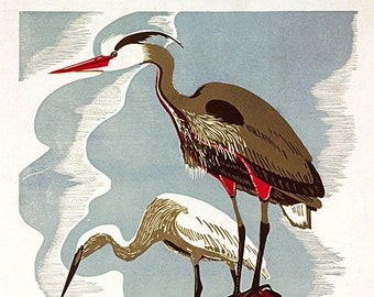 Philadelphia Zoo, WPA, Heron's, Giclee Reproduction Poster of "Visit The Zoo"