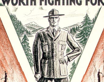 National Parks Poster: Vintage "Worth Fighting For" Reproduction