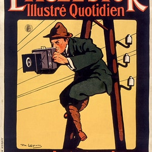 Ilustración fotográfica, reproducción Giclee Cartel publicitario vintage para "Excelsior Magazine"