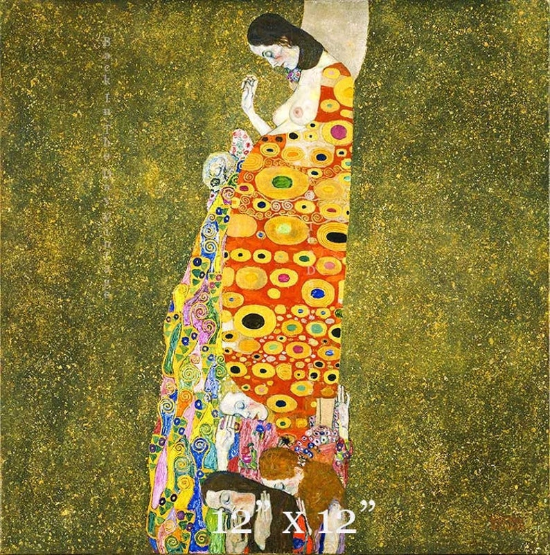 Klimt, Art Nouveau, Fine Art Giclée Reproduction Hope II c1907-08 image 1