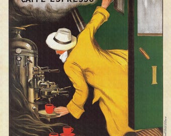 Vintage Cappiello Espresso Poster Digital Download, La Victoria Arduino Printable Art, 1920s Italian Coffee Wall Decor, Retro Kitchen Print