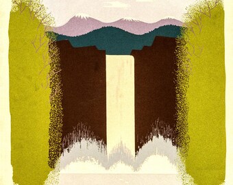 Vintage WPA National Parks Poster, See America Visit the National Parks, Travel Wall Art, New Deal Print, Digital Download