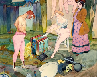 Art Nouveau Circus Print: Georges de Feure Vintage French Poster
